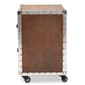 Baxton Studio Avere 2 Drawer Rolling Nightstand - image 2