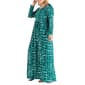 Plus Size 24/7 Comfort Apparel Square Neck Long Sleeve Maxi Dress - image 3