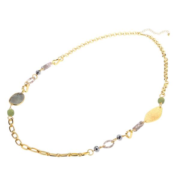 Ashley Cooper&#40;tm&#41; Gold-Tone Long Bead Necklace - image 