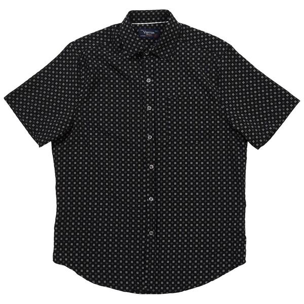 Mens Visitor 4-Way Stretch Spiral Square Button Down Shirt - image 