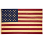 Northlight Patriotic Tea-Stained Embroidered Outdoor House Flag - image 1
