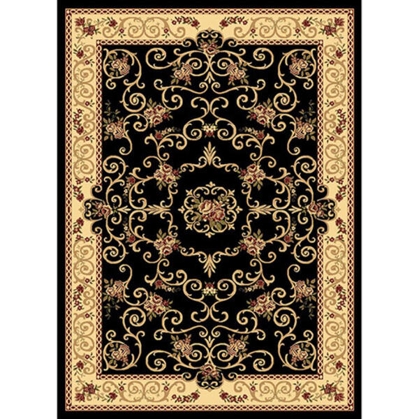Rugs America&#40;tm&#41; New Vision Souvanerie Rectangle Area Rug - Black - image 