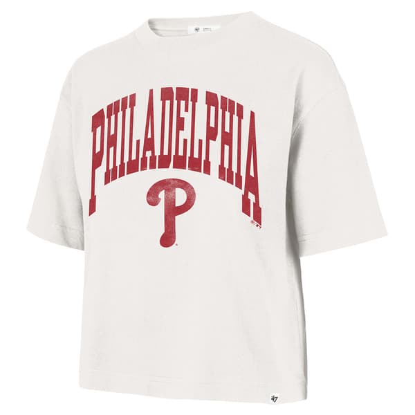 Womens ''47 Brand Phillies Baseball Shale Reed City Tee - image 