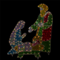 Northlight 3pc. Holographic Christmas Nativity Set Outdoor Décor - image 2
