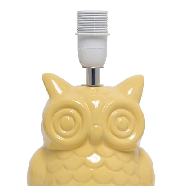 Simple Designs 12.8in. Ceramic Owl Table Lamp