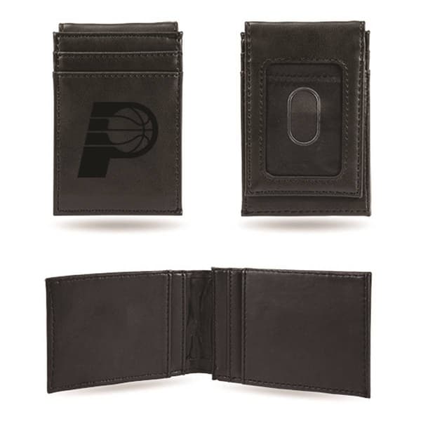 Mens NBA Indiana Pacers Faux Leather Front Pocket Wallet - image 