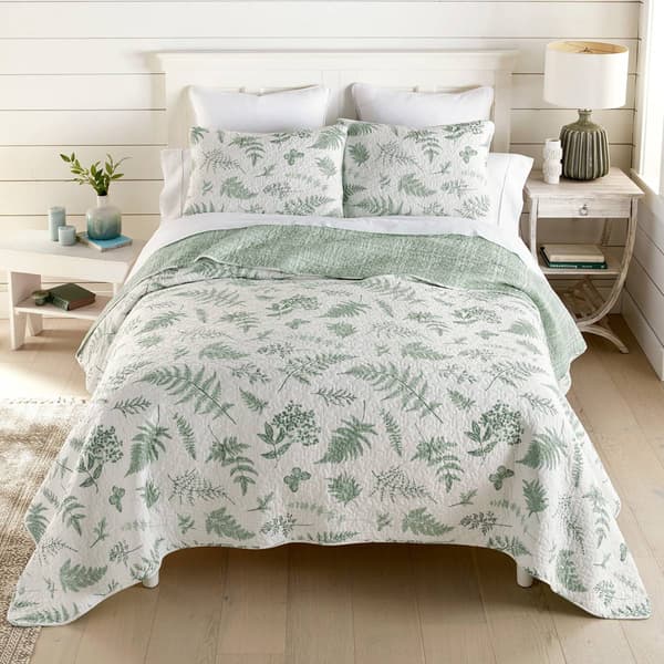Donna Sharp Botantical Cotton Quilted Bedding Set