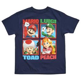 Boys &#40;8-20&#41; Mad Engine Mario Luigi Toad Peach Graphic Tee