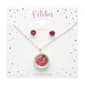 October Mini Birthstone Shaker Necklace & Earring Set - image 2