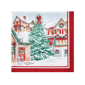 Threadmade Storybook Christmas Village Holiday Napkins - Set of 4 - image 3