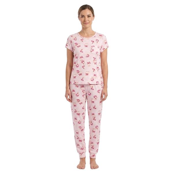 Womens Laura Ashley(R) Floral Pumpkins Joggers Pajama Set - image 
