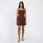 Juniors No Comment V Waist Smock Tier Romper With Shorts - image 3