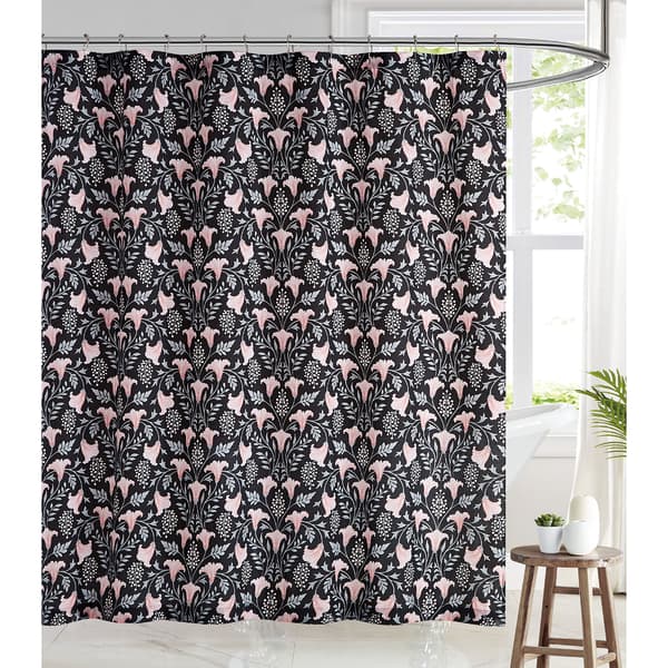 Brooklyn Loom Galinda Floral Shower Curtain - image 