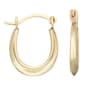 14kt. Yellow Gold Small Oval Hoop Earrings - image 1
