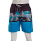 Young Mens SURFZONE Space Dye Tropical Swim Trunk - image 1