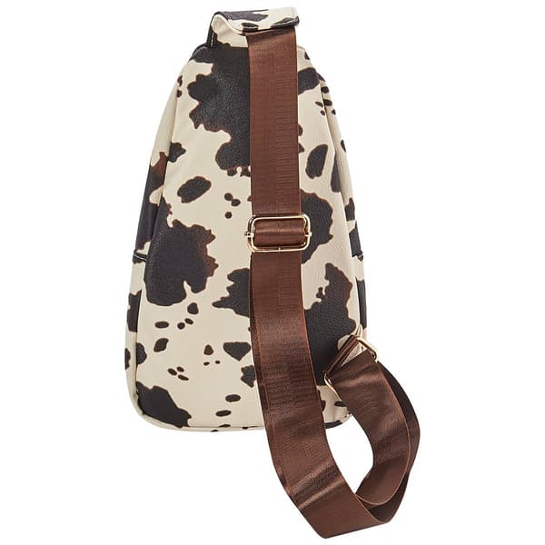 DS Fashion NY Sling Bag Crossbody with Web Strap - Cow