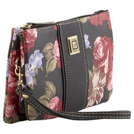 Womens Stone Mountain Rose Bloom Floral Trifecta Crossbody