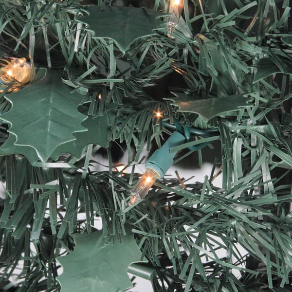 Northlight 6ft. Pre-Lit Holly Pop-Up Artificial Christmas Tree