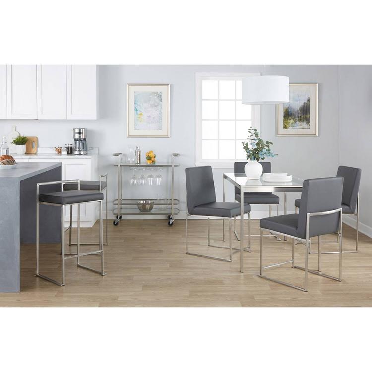 LumiSource Fuji Contemporary Stackable Counter Stools - Set of 2