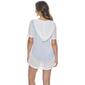 Womens Cover Me Onion Rib Hooded Solid Tunic Cover-Up - image 2