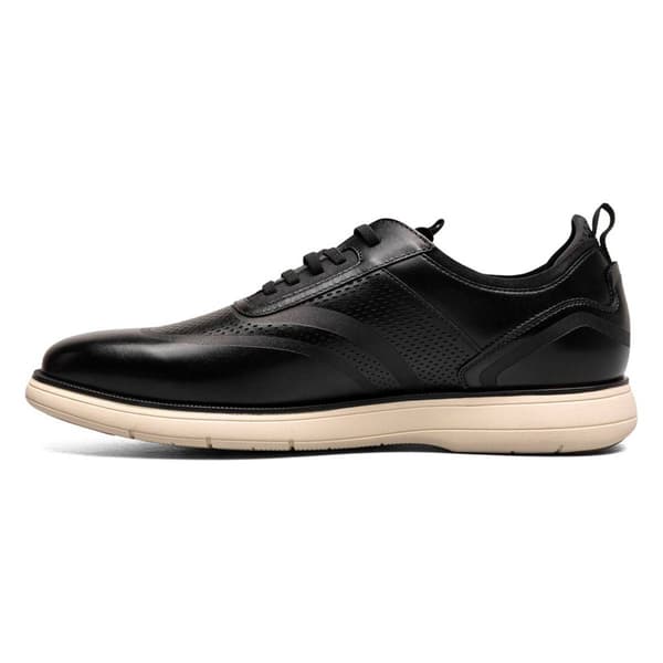 Mens Stacy Adams Edgewood Wingtip Elastic Lace Up Oxfords