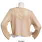 Juniors No Comment Bell Sleeve Knit Button Cropped Cardigan - image 2