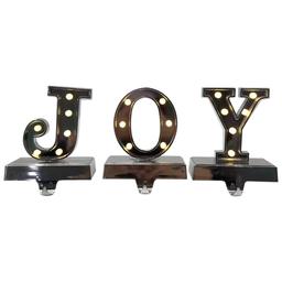 Northlight Seasonal LED Joy Christmas Stocking Holders - Set of 3