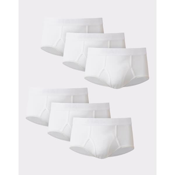 Mens Big & Tall Hanes&#174; 6pk. Core White Briefs