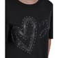 Womens DKNY Short Sleeve Heart with Script Logo Tee - image 4