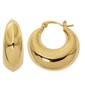 Design Collection Gold-Tone Gypsy Click-Top Hoop Earrings - image 1