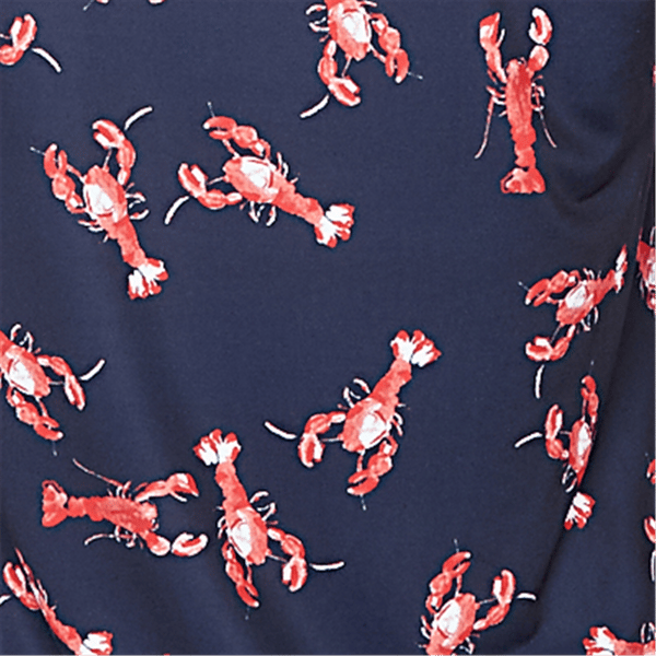 Womens Emaline Sapphire Serenade II Cap Sleeve Lobster Tee