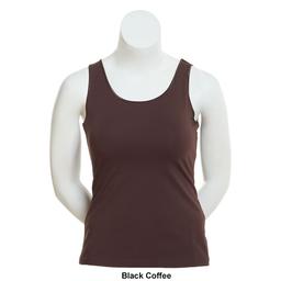 Plus Size Preswick &amp; Moore Solid Knit Satin Trim Tank Top