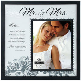 Malden Mr. & Mrs. Frosted Glass Wall Frame - 8x10