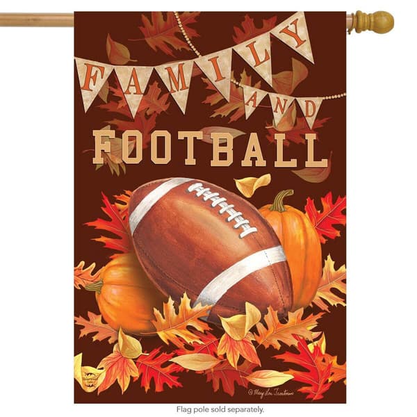 Briarwood Lane Family & Football Fall House Flag - image 