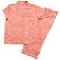 Womens White Orchid Short Sleeve Cloud Knit Pajama Set - image 2