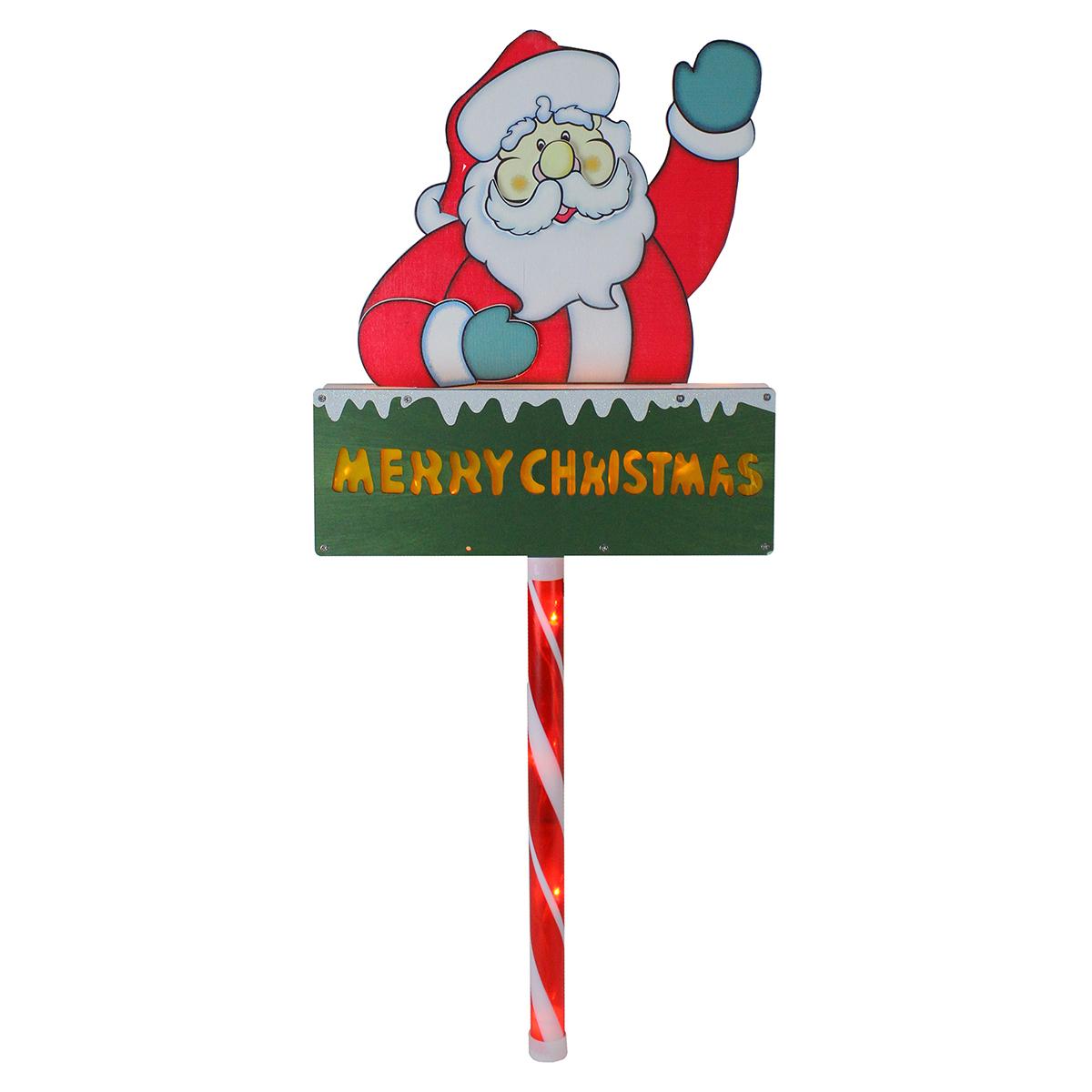Northlight Seasonal Santa Claus ’Merry Christmas’ Lawn...
