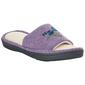 Womens Isotoner Floral Embroidered Slide Slippers - image 2