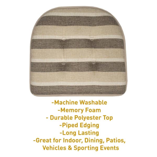 Sweet Home Collection Bradford U-Shaped Memory Foam Chair Cushion