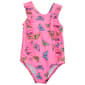 Baby Girl &#40;12-24M&#41; Pink Platinum&#40;R&#41; Ruffle Butterfly Foil Swimsuit - image 1