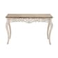9th & Pike(R) White Wooden Carved Console Table - image 1