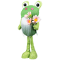 Northlight Standing Gnome with Glittered Frog Hat Spring Décor - image 4