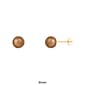 Splendid Pearls 14kt. Gold 6mm Round Pearl Stud Earrings - image 3