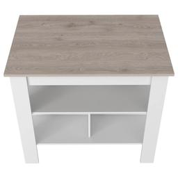 FM FURNITURE Brooklyn Antibacterial Kitchen Island