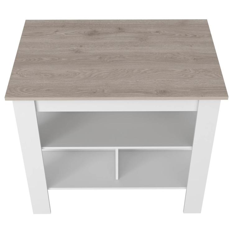 FM FURNITURE Brooklyn Antibacterial Kitchen Island