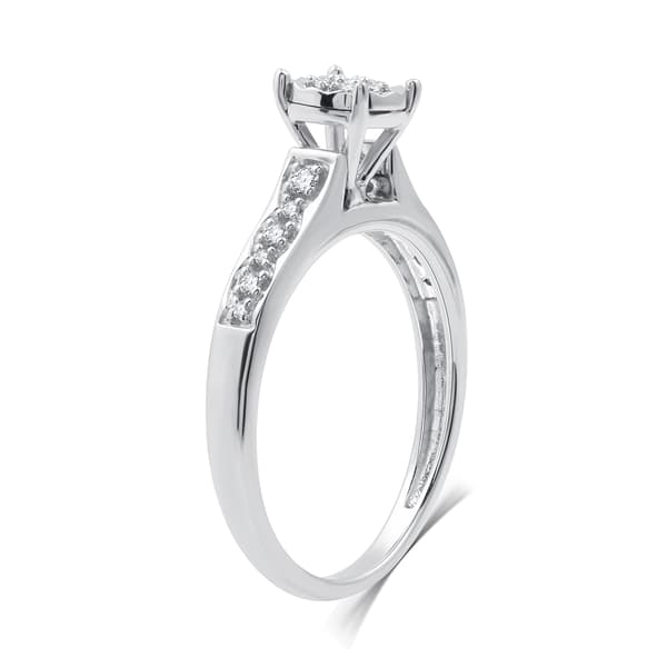 Nova Star&#174; 1/4ctw. Lab Grown Diamond Classic Channel Bridal Set