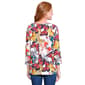 Womens Ali Miles 3/4 Sleeve All Over Butterfly Tee - image 2