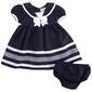 Baby Girl &#40;12-24M&#41; Rare Editions 2pc. Nautical Dress - image 1