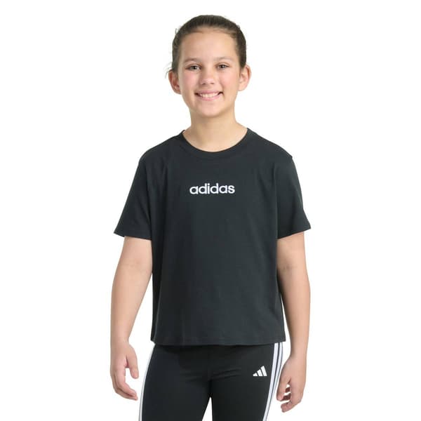 Girls (7-16) adidas(R) Embroidered Logo Short Sleeve Tee - image 