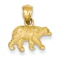 Gold Classics&#40;tm&#41; 14kt. Diamond-Cut Bear Pendant - image 1