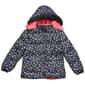 Girls (7-16) Pink Platinum Dot Puffer Coat - image 2